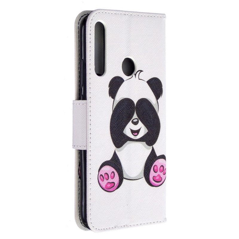 Nahkakotelo Huawei P40 Lite E / Y7p Puhelinkuoret Hauska Panda