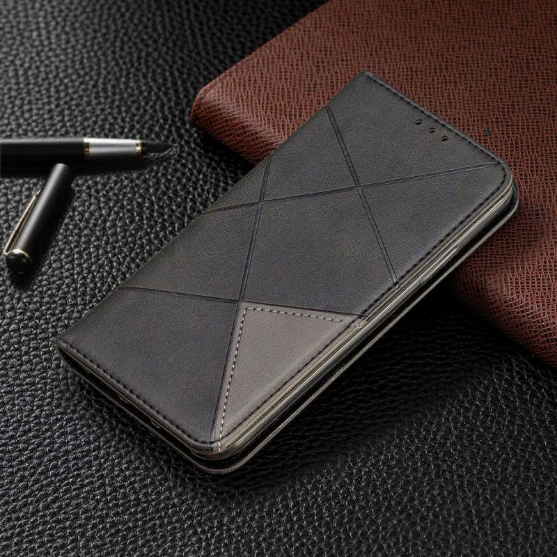 Flip Kotelot iPhone X Harmaa Musta Taiteilijan Tyyli