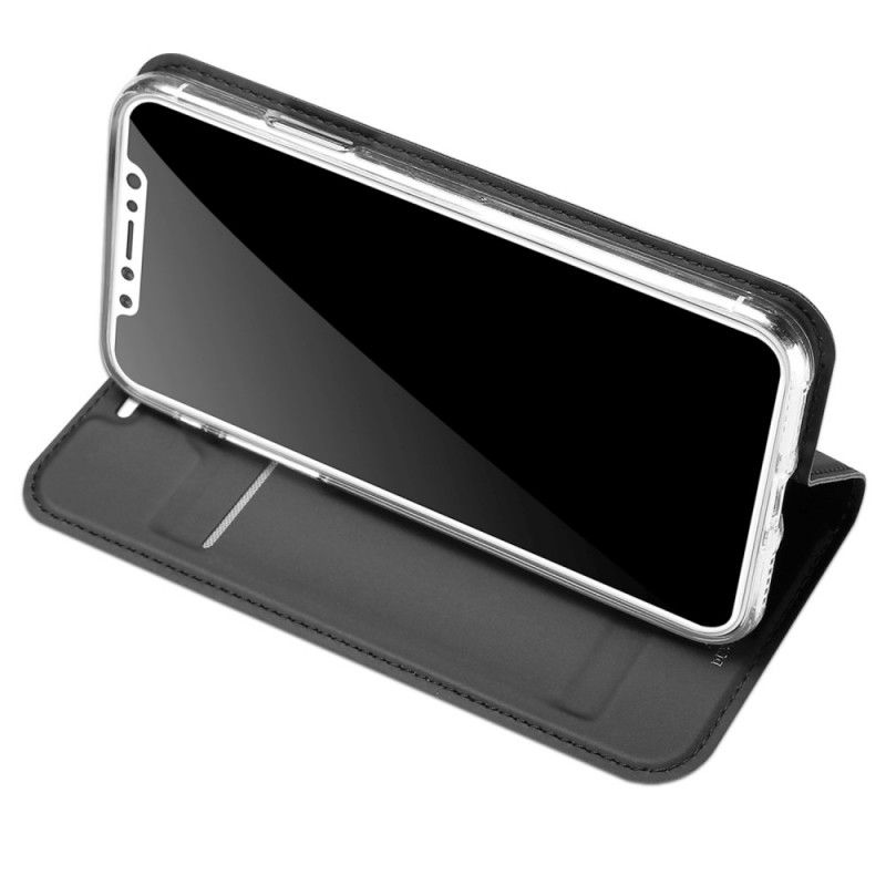 Flip Kotelot iPhone X Kulta Musta Harmoninen Suojakuori