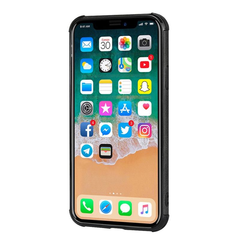 Kuori iPhone X Punainen Kaksisävyinen Kaksoiskorttikotelo Suojakuori