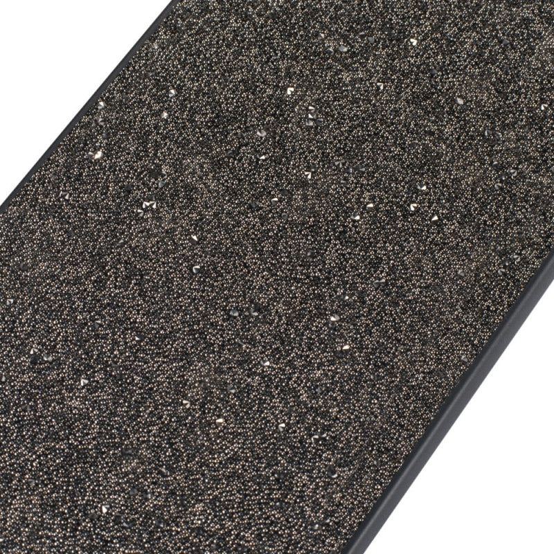 Kuori iPhone X Ruskea Musta Paljetteja Ketjulla Suojakuori