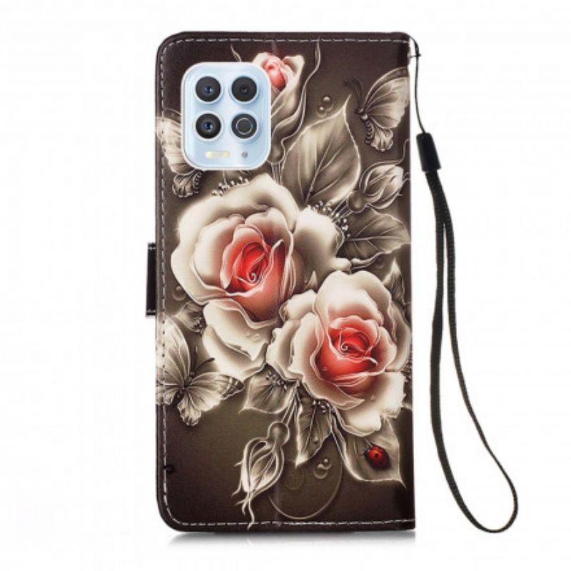 Kotelot Moto G100 Puhelinkuoret Golden Roses