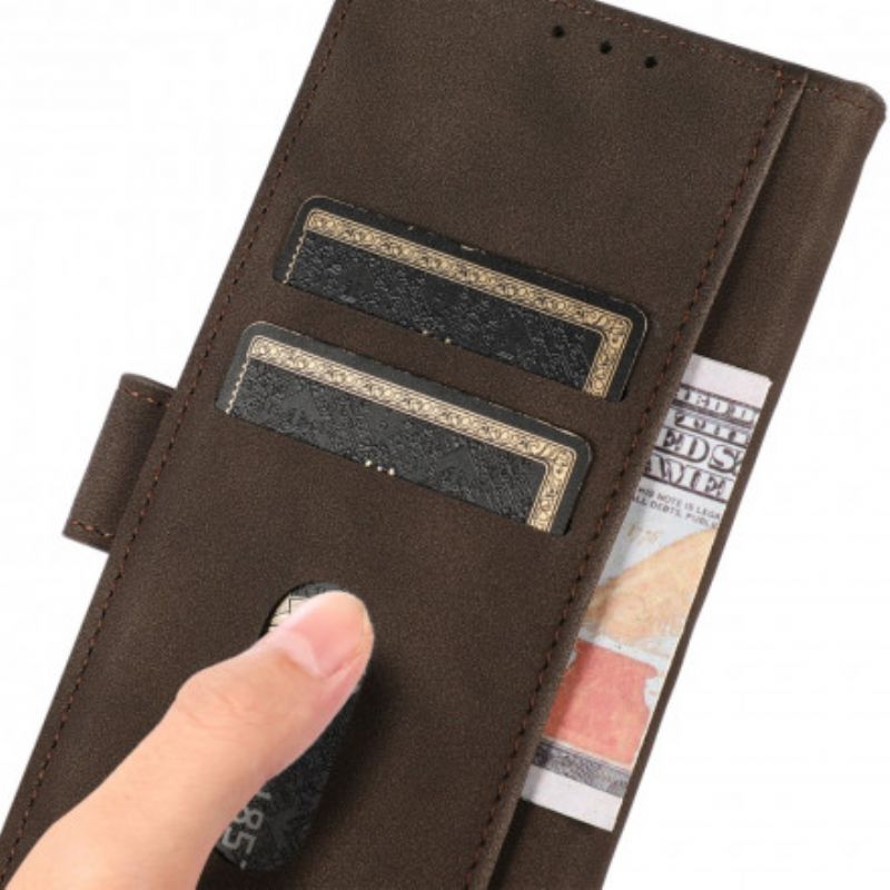 Kotelot Moto G100 Puhelinkuoret Khazneh Textured Leather Effect