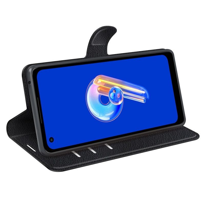 Kotelot Asus Zenfone 10 Klassinen Litsikuvioinen Tekonahka