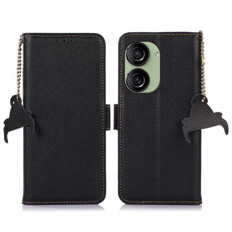 Kotelot Asus Zenfone 10 Rfid-estopintainen Nahka Khazneh