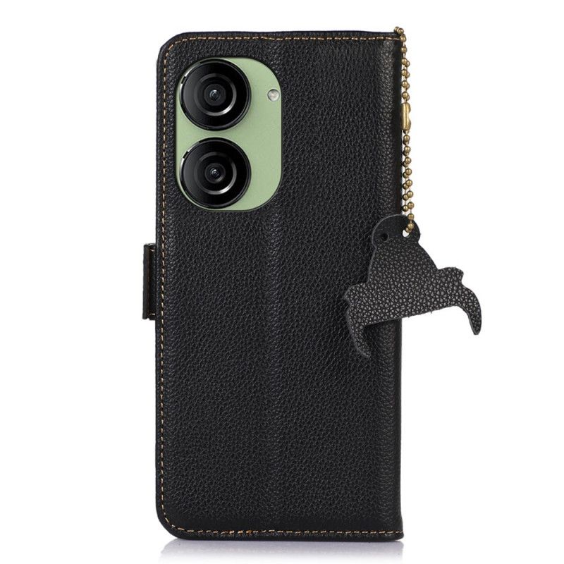 Kotelot Asus Zenfone 10 Rfid-estopintainen Nahka Khazneh