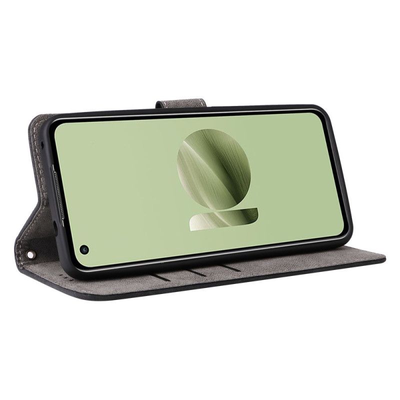 Kotelot Asus Zenfone 10 Rfid-mokkanahkaefekti