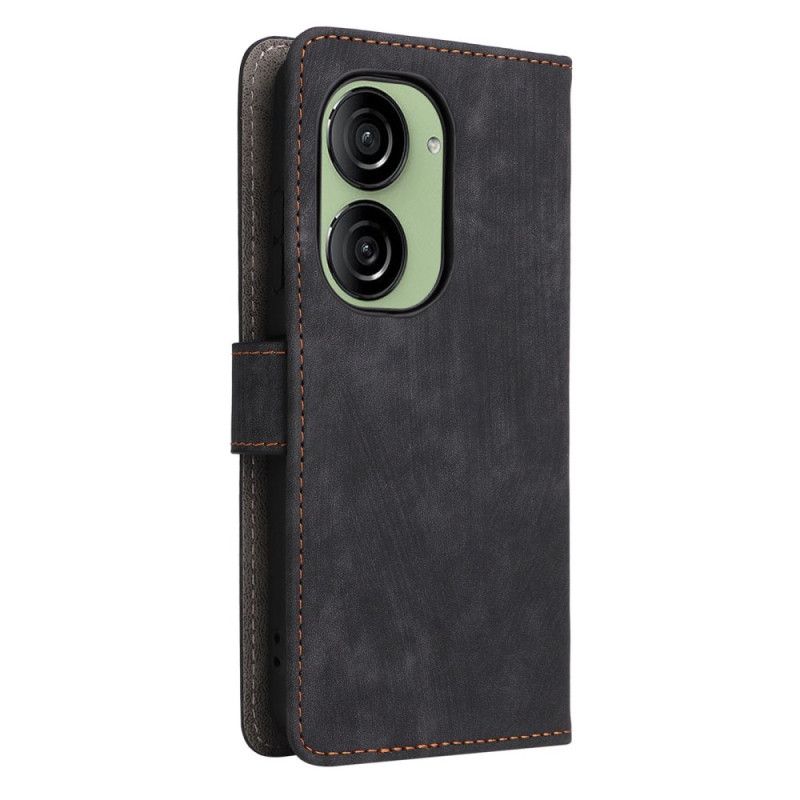 Kotelot Asus Zenfone 10 Rfid-mokkanahkaefekti