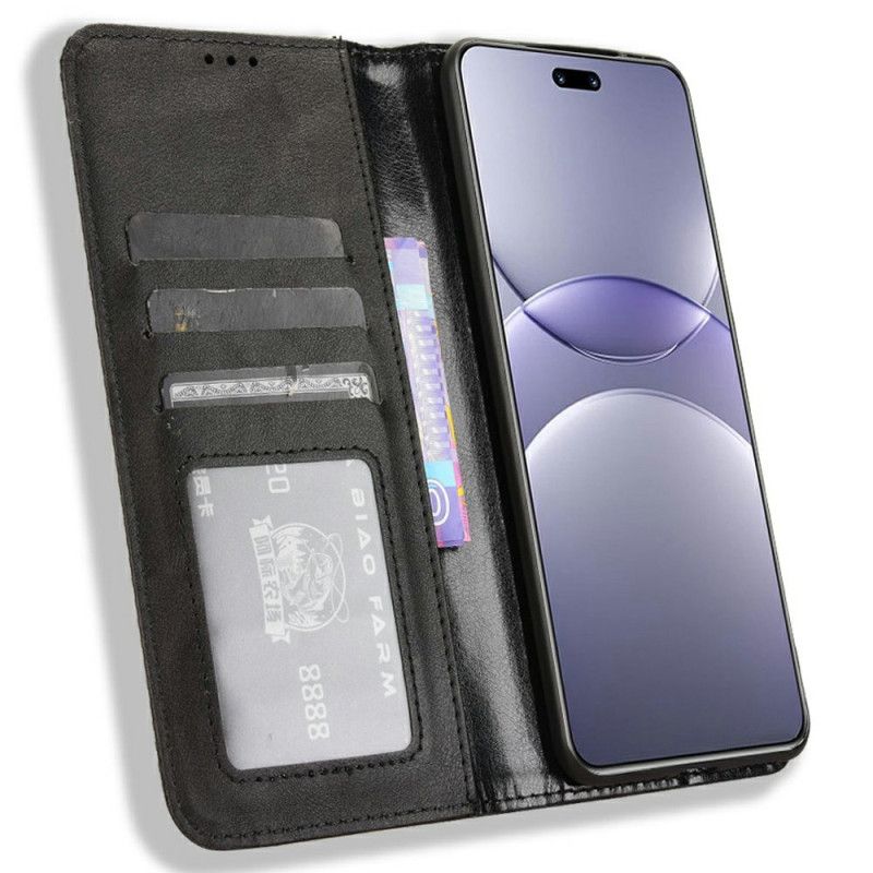 Nahkakotelo Huawei Nova 13 Pro Vintage-reunus Suojakuori