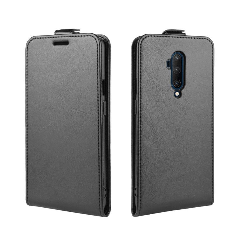 Flip Case OnePlus 7T Pro Valkoinen Musta Taitettava