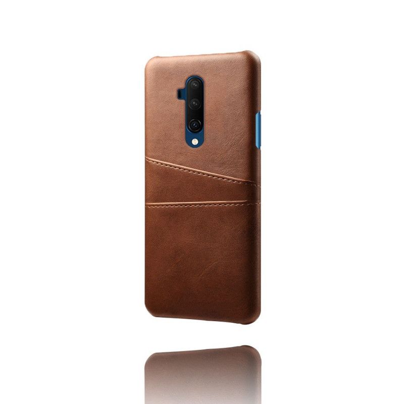 Kuori OnePlus 7T Pro Vaaleanpunainen Punainen Kortin Haltija Suojakuori