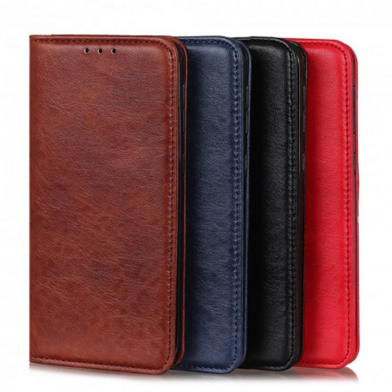 Flip Kotelot Sony Xperia 1 Iii Teksturoitu Haljasnahka