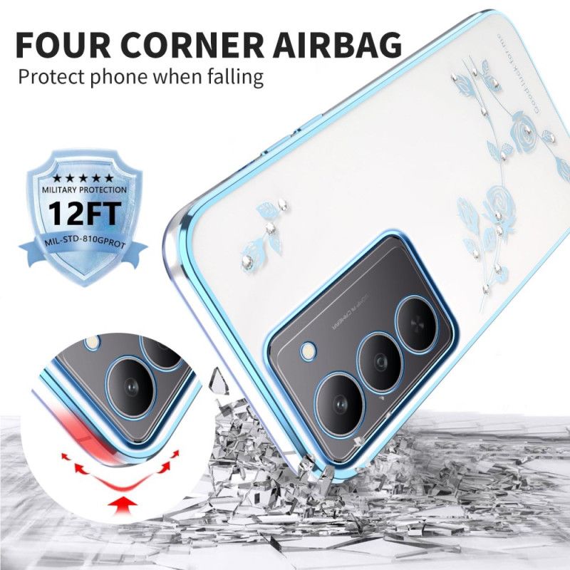 Case Realme 14x 5g Puhelinkuoret Kadem Kukkakoristeet Ja Strassit