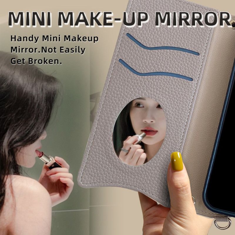 Kotelot Realme 14x 5g Kaksivärinen Lompakko Ketjulla