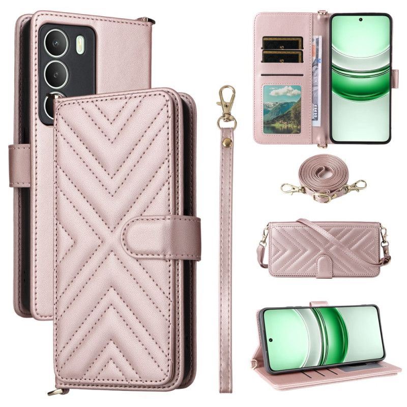 Kotelot Realme 14x 5g Tikattu Hihnalla Ja Olkahihnalla