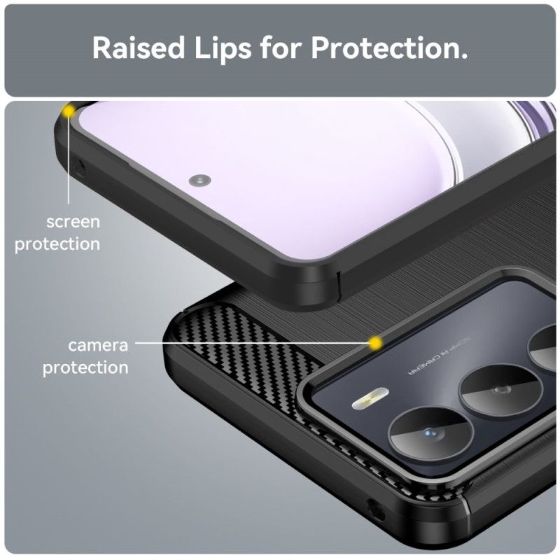 Kuori Realme 14x 5g Harjattu Hiilikuitu