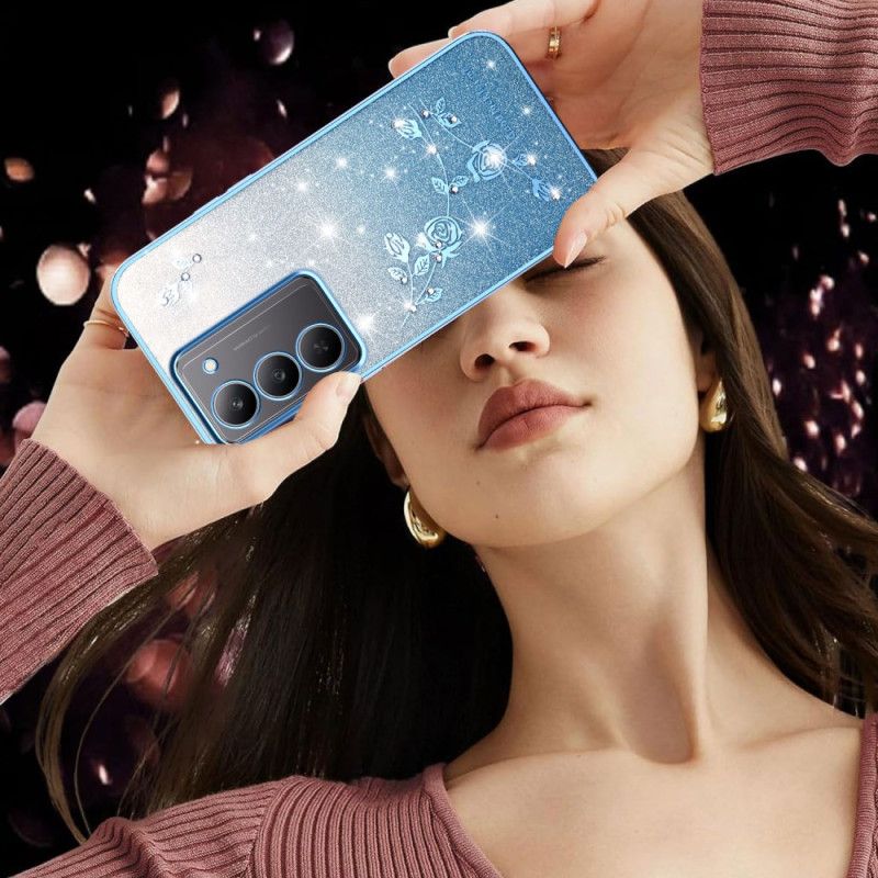 Kuori Realme 14x 5g Kadem Kukkia Ja Strasseja