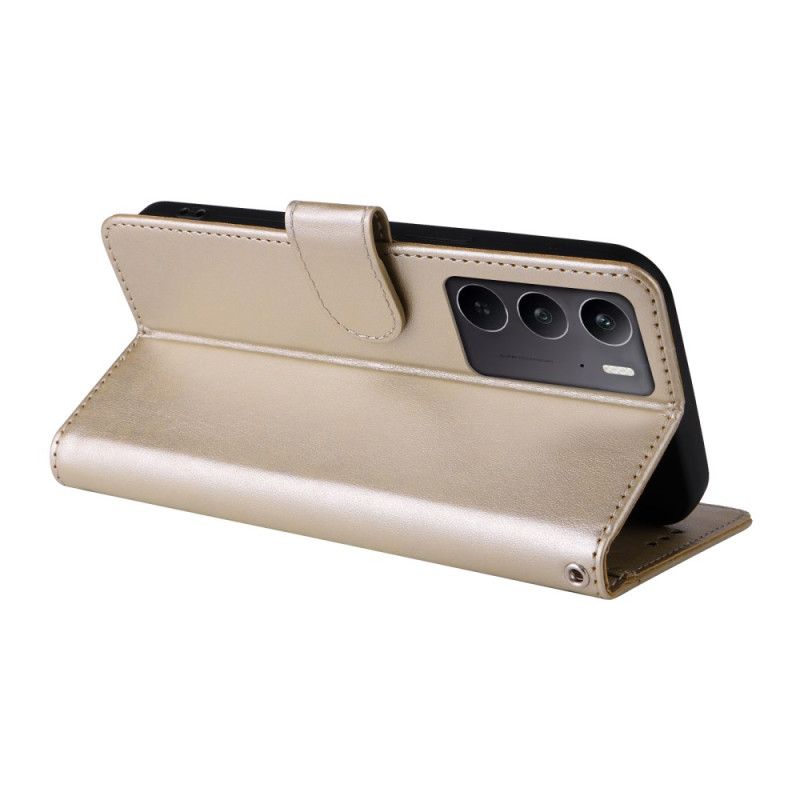 Nahkakotelo Realme 14x 5g Perhosia Ja Kukkia