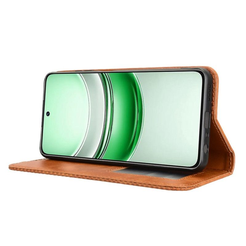 Nahkakotelo Realme 14x 5g Puhelinkuoret Vintage-reunus