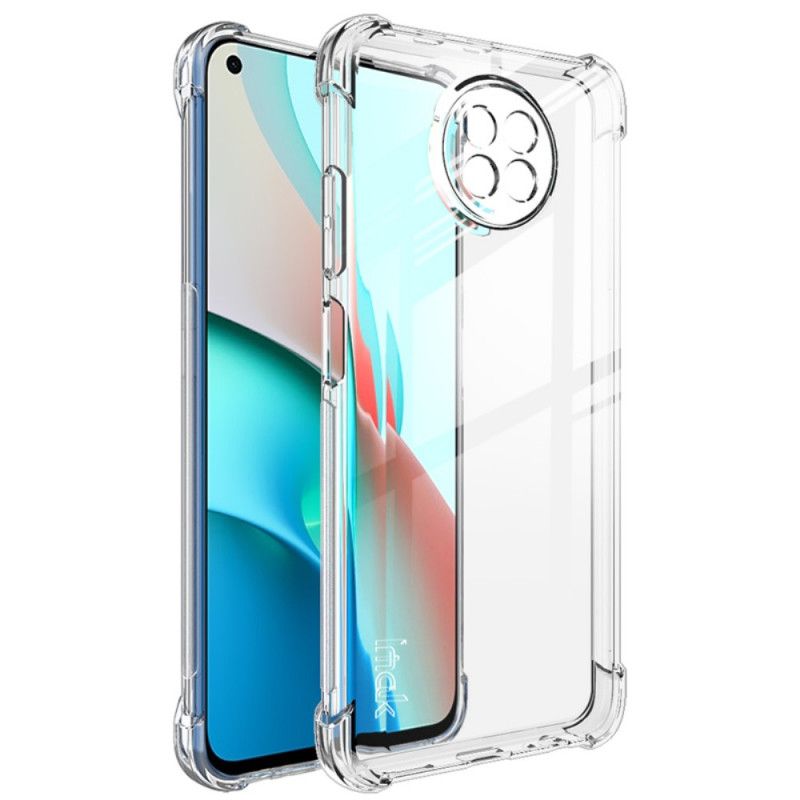 Kuori Xiaomi Redmi Note 9 5G / Note 9T 5G Läpinäkyvä Musta Imak Silkkinen Suojakuori