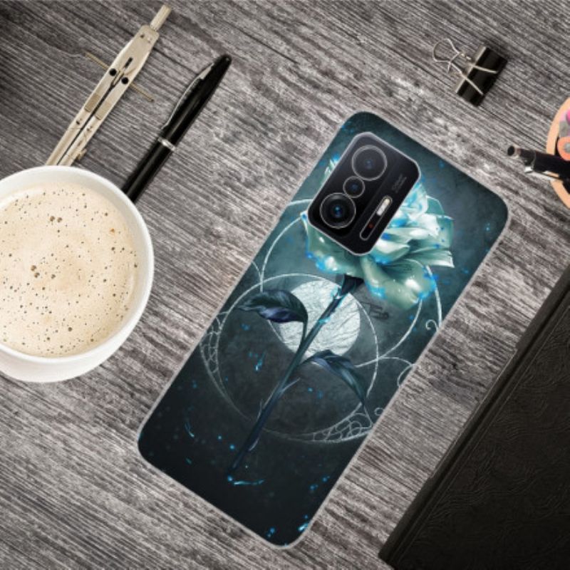 Kuori Xiaomi Mi 11t / 11t Pro Joustava Vaaleanpunainen Vihreä Suojakuori