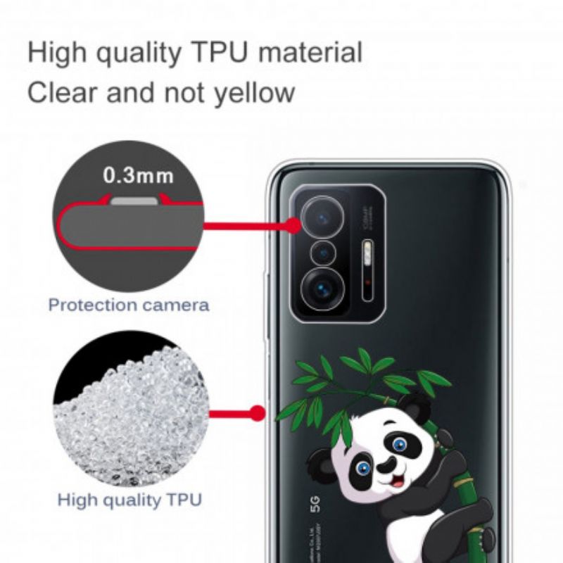 Kuori Xiaomi Mi 11t / 11t Pro Seamless Panda On Bamboo Suojakuori