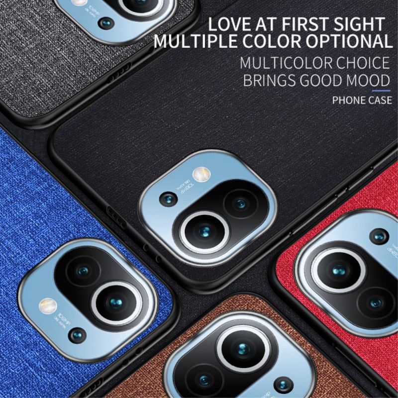 Case Kuoret Xiaomi Mi 11 Harmaa Musta Puhelinkuoret Kankaan Rakenne