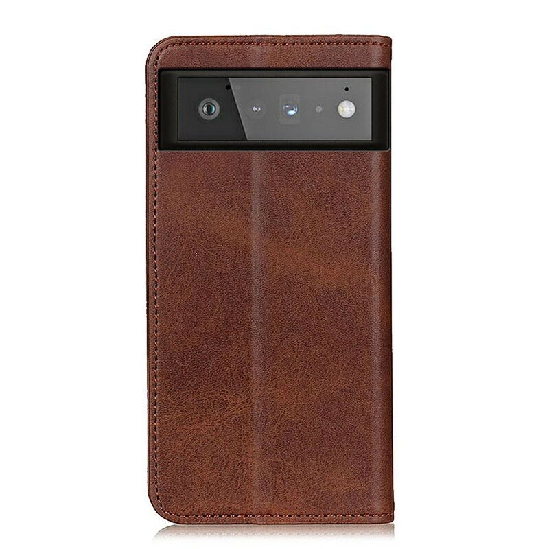 Flip Kotelot Google Pixel 6 Matta Haljasnahka