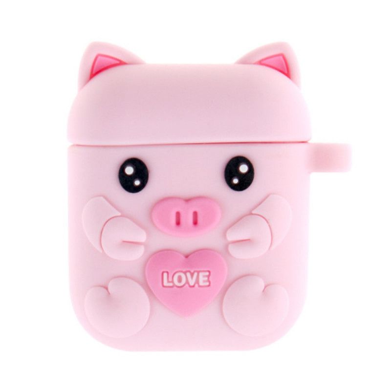 Case Kuoret AirPods Magenta Harmaa Puhelinkuoret Silikoni-Sika Hauskaa
