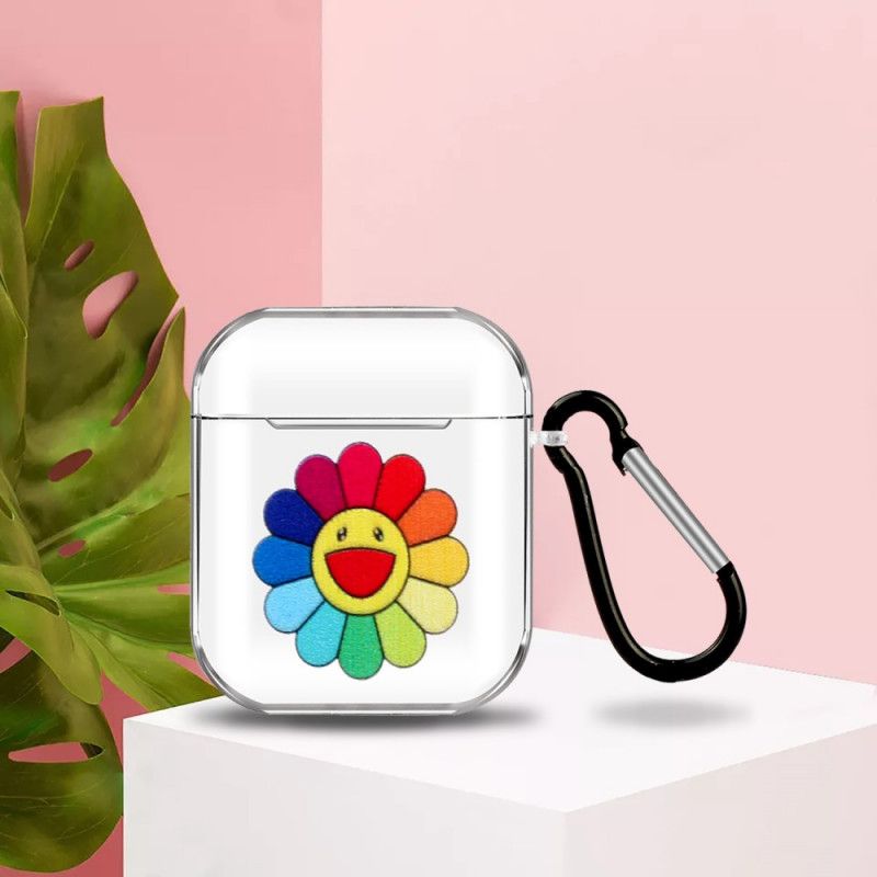 Case Kuoret AirPods Puhelinkuoret Sateenkaaren Kukkasarja Silikoni