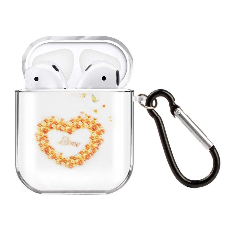 Kuori AirPods Keltainen Vaaleanpunainen Läpinäkyvä Silikonisydänsarja Suojakuori
