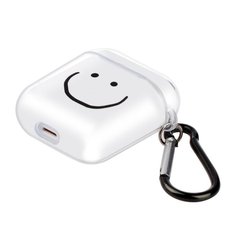 Kuori AirPods Puhelinkuoret Läpinäkyvä Silikonihymiö