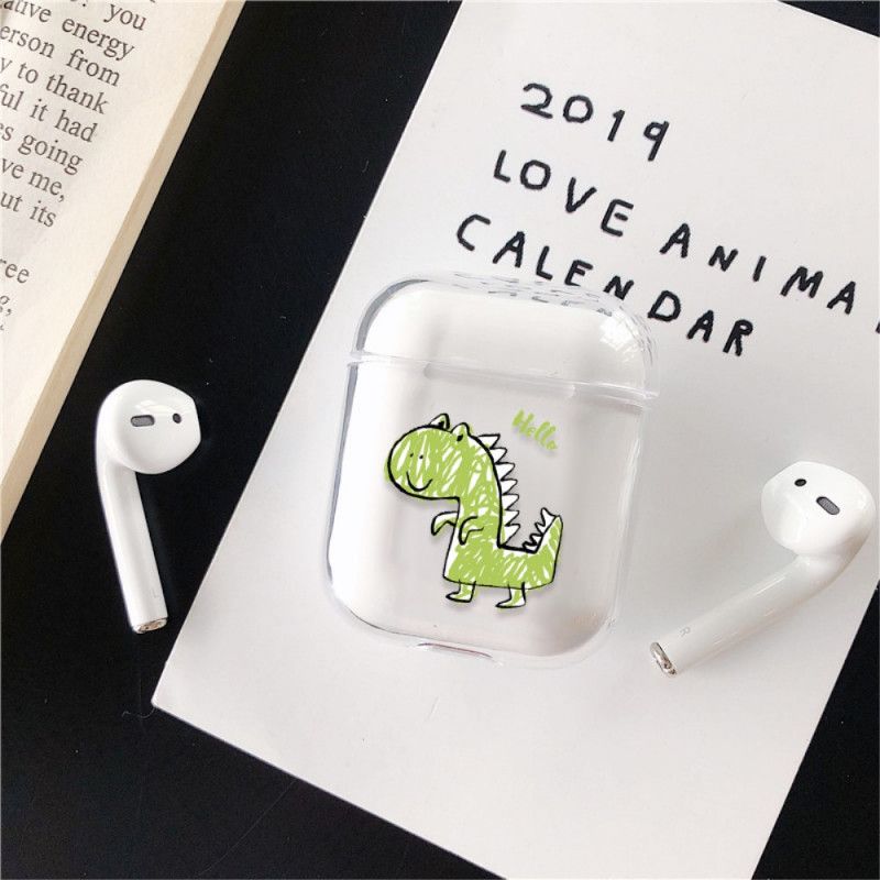 Kuori AirPods Vaaleansininen Vihreä Hauskoja Eläimiä Suojakuori