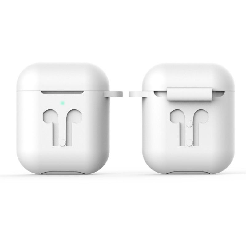 Kuori AirPods Valkoinen Musta Suunnittelusilikoni Suojakuori