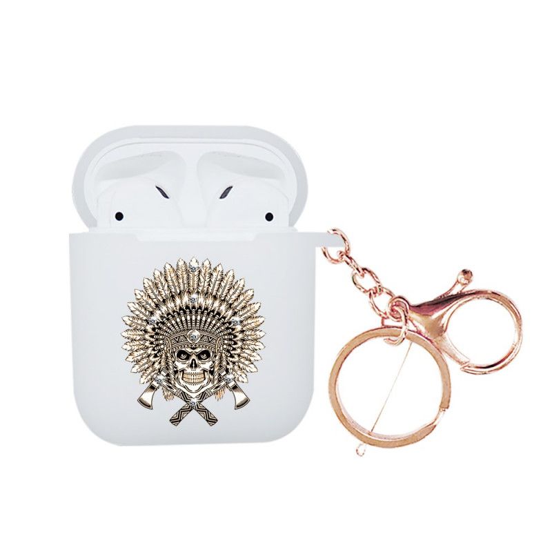 Kuori AirPods Vihreä Punainen Nxed Kallosarja Karabiinilla Suojakuori