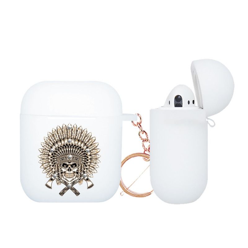 Kuori AirPods Vihreä Punainen Nxed Kallosarja Karabiinilla Suojakuori