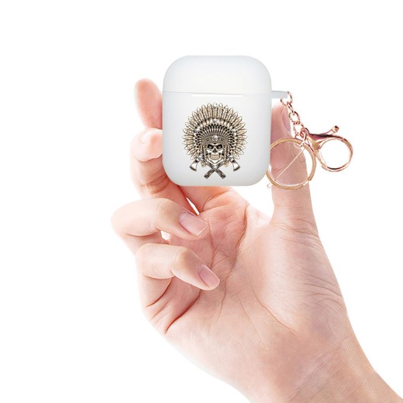Kuori AirPods Vihreä Punainen Nxed Kallosarja Karabiinilla Suojakuori