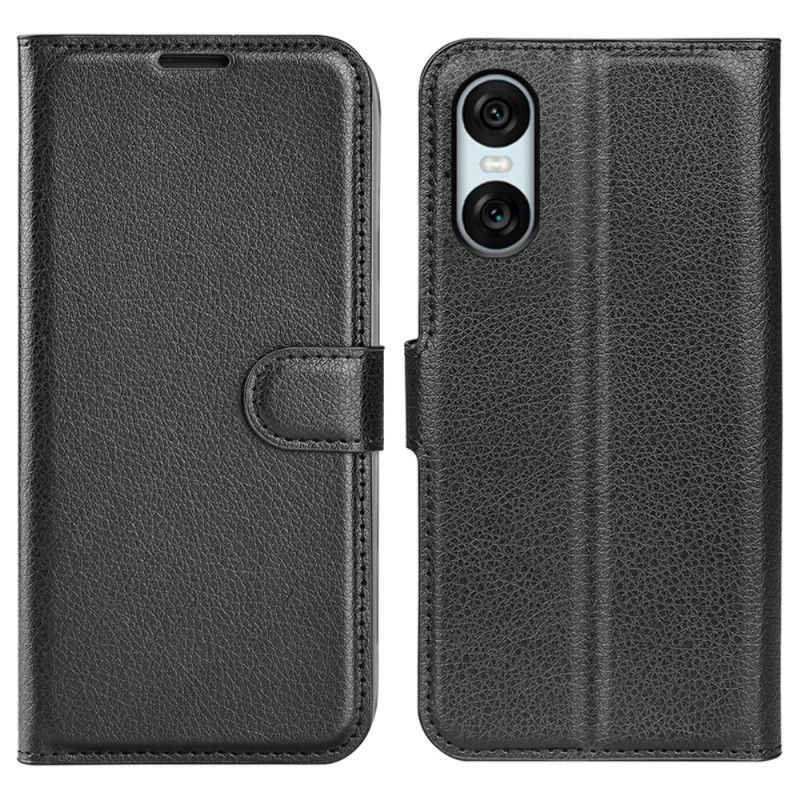 Kotelot Sony Xperia 10 Vi Litsi Keinonahkaa