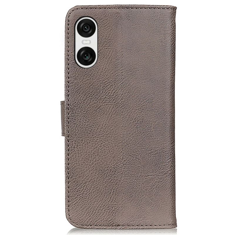 Kotelot Sony Xperia 10 Vi Puhelinkuoret Retro Keinonahka Khazneh