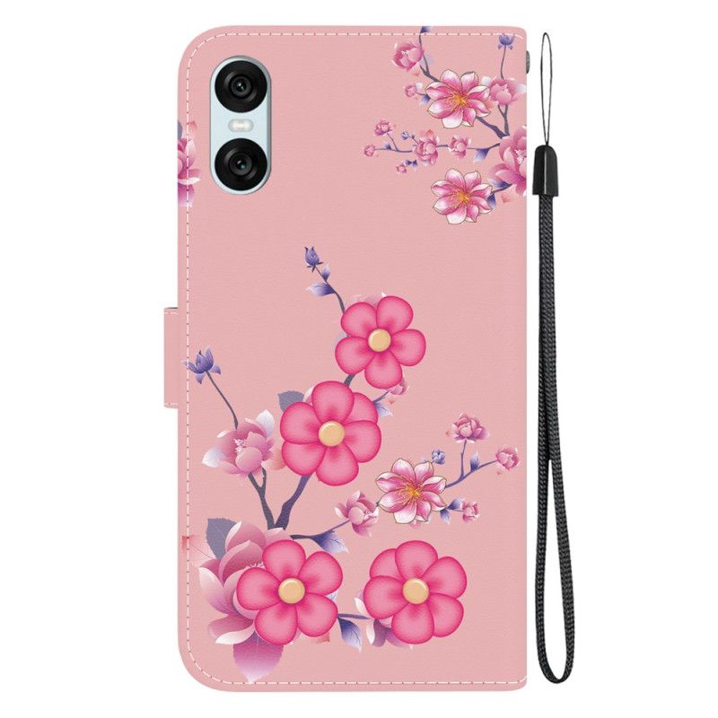 Kotelot Sony Xperia 10 Vi Puhelinkuoret Sakura-hihna