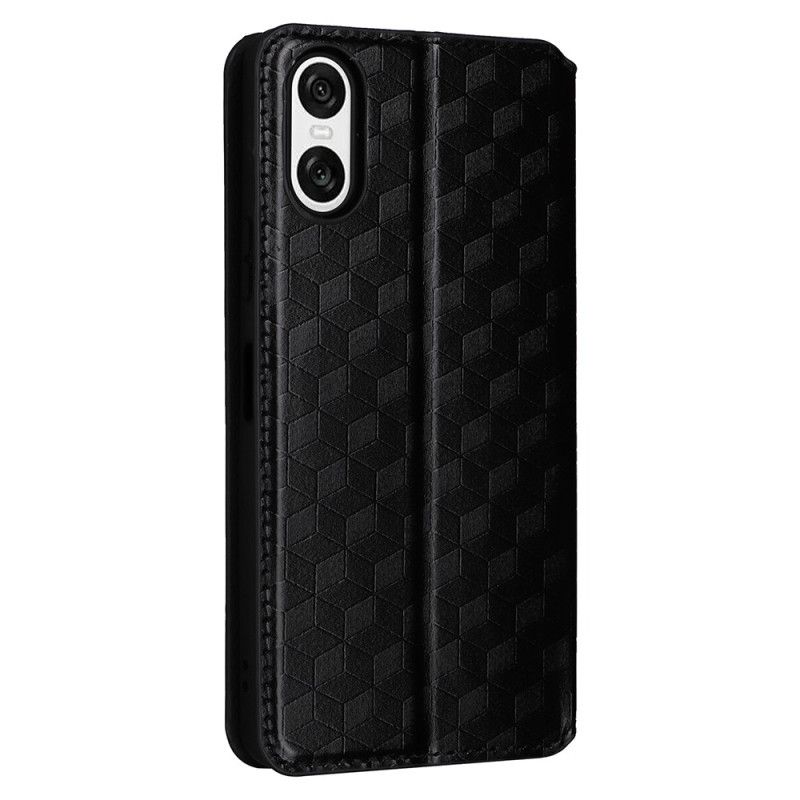 Nahkakotelo Sony Xperia 10 Vi 3d-timantteja
