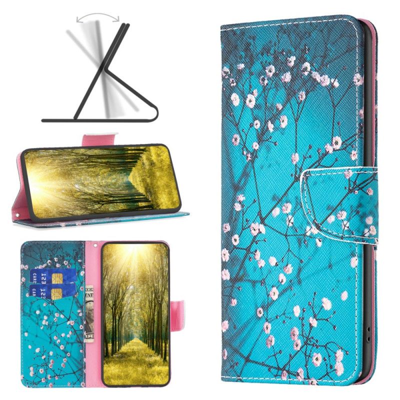 Nahkakotelo Sony Xperia 10 Vi Kukkivat Oksat