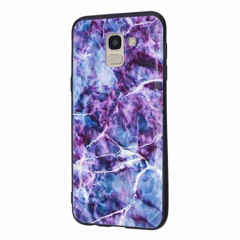 Case Kuoret Samsung Galaxy J6 Puhelinkuoret Violetti Marmori