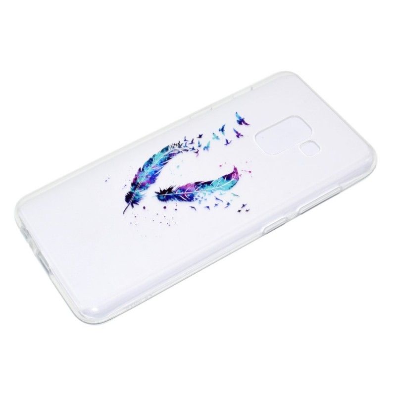 Kuori Samsung Galaxy J6 Läpinäkyvät Höyhenet