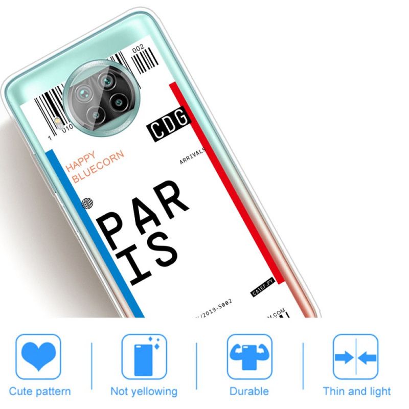 Case Kuoret Xiaomi Mi 10T Lite 5G / Redmi Note 9 Pro 5G Puhelinkuoret Maihinnousukortti Pariisiin