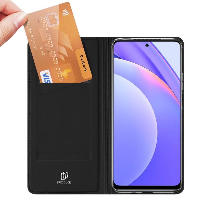 Flip Kotelot Xiaomi Mi 10T Lite 5G / Redmi Note 9 Pro 5G Tummansininen Musta Dux Ducis Suojakuori