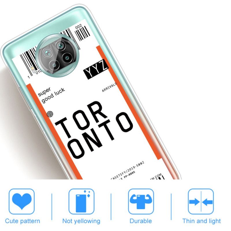 Kuori Xiaomi Mi 10T Lite 5G / Redmi Note 9 Pro 5G Maihinnousukortti Torontoon Suojakuori