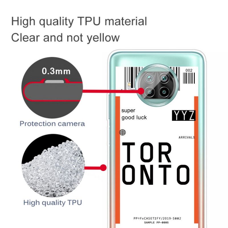 Kuori Xiaomi Mi 10T Lite 5G / Redmi Note 9 Pro 5G Maihinnousukortti Torontoon Suojakuori