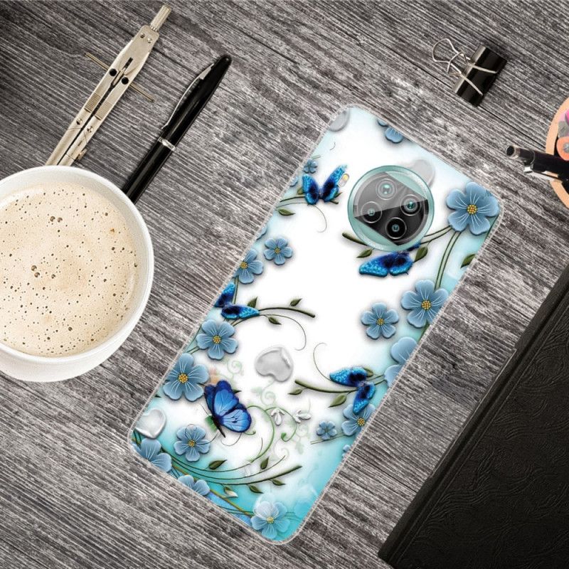 Kuori Xiaomi Mi 10T Lite 5G / Redmi Note 9 Pro 5G Perhosia Ja Kukkia Suojakuori