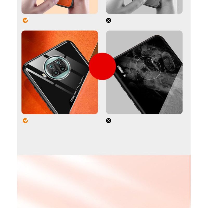 Kuori Xiaomi Mi 10T Lite 5G / Redmi Note 9 Pro 5G Punainen Musta Magneettinen Nahkaefekti Suojakuori